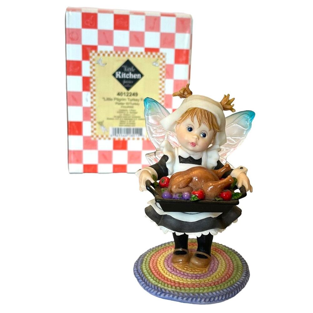 My Little Kitchen Fairies LITTLE PILGRIM TURKEY FAIRIE Thanksgiving Fairy Girl!